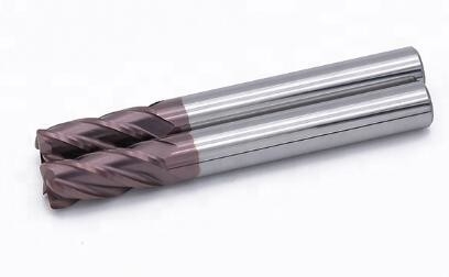 4 Flutes Solid Carbide Corner Radius مطحنة نهاية For Stainless Steel